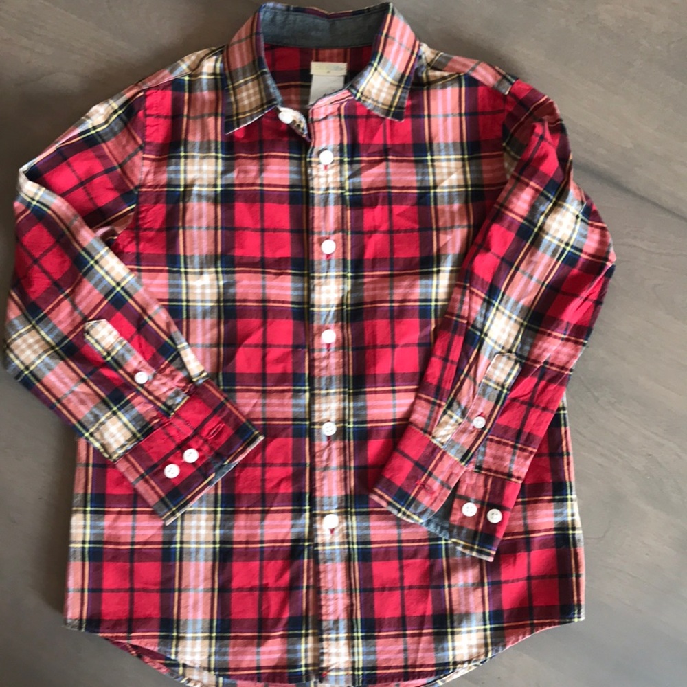 Boy’s Crewcuts Plaid Button-down Shirt